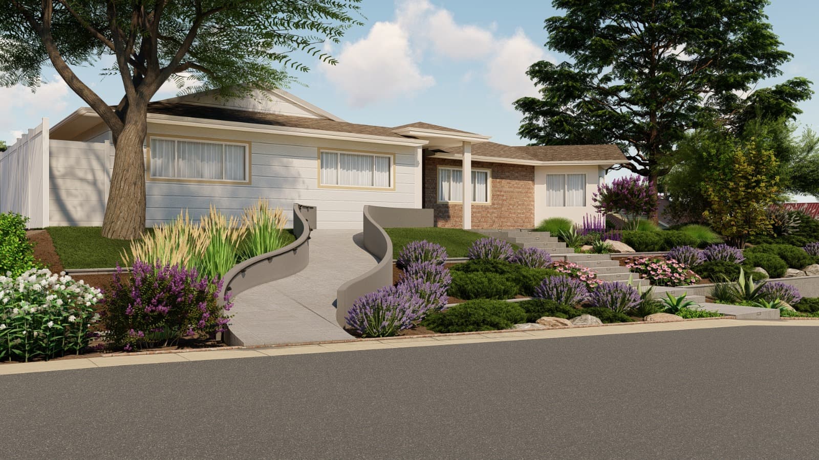 FRONT YARD DESIGN, Los Gatos, CA